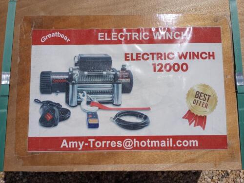 Unused Greatbear 12,000 LBS Electric Winch