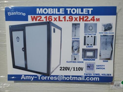 Unused Bastone Portable Toilet w/ Shower