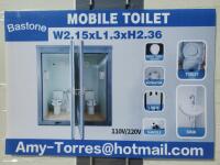 Unused Bastone Portable Toilet w/ Double Closestools