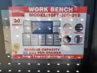 Unused Steelman 10ft Work Bench