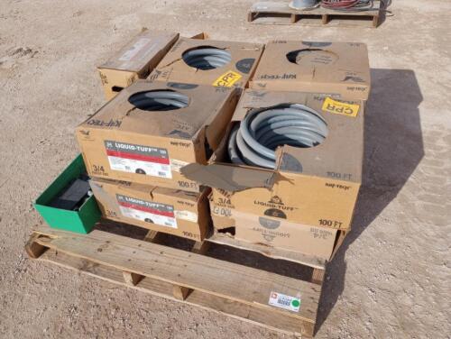(9) Boxes 3/4'' Liquid Tuff Flexible Steel Conduit