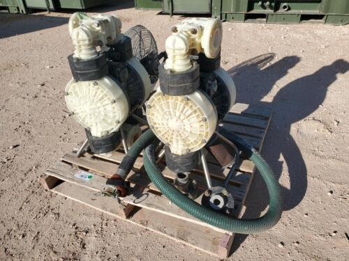 (2) Double Diaphragm Pumps, Dayton Fan