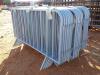 Unused Diggit Portable Galvanized Construction Site Fence- 4ft x 7ft Sections (80) Sections - 8