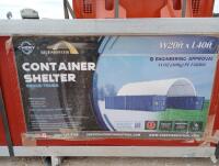 Unused Gold Mountain Container Shelter W20ft x L40ft