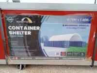 Unused Gold Mountain Container Shelter W20ft x L40ft