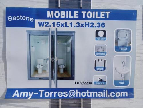 Unused Bastone Portable Toilet w/ Double Closestools