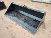 Unused 78” Skid Steer Bucket w/Single Blade