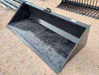 Unused 78” Skid Steer Bucket w/Single Blade