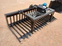 Unused KC Single Cylinder Skeleton Grapple Bucket