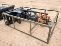 Unused Mower King ECSSCT72 Trencher Skid Steer Attachment