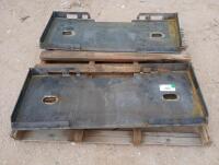 (2) Unused Formed Skid Steer Frames