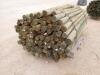 Bundle of Green River Wood Fencing Posts - 4