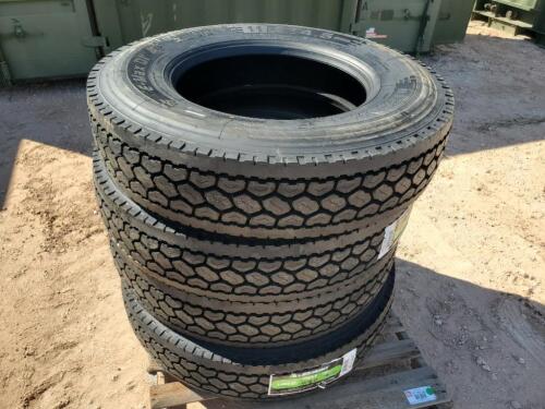 (4) Unused Lexmont Truck Tires 11 R 24.5