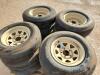 (12) Wheels w/ Foam Filled Tires 215/75 D 14 - 5